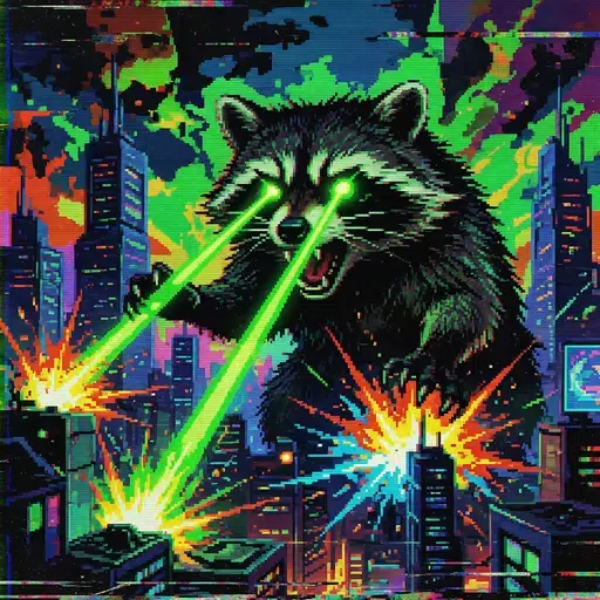 Raccoonzilla logo